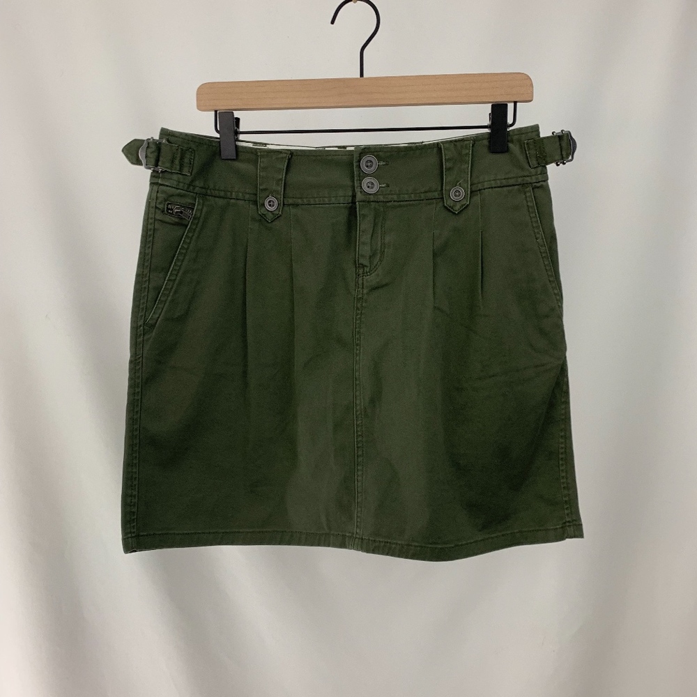 Converse All Star | Green Cargo Skirt